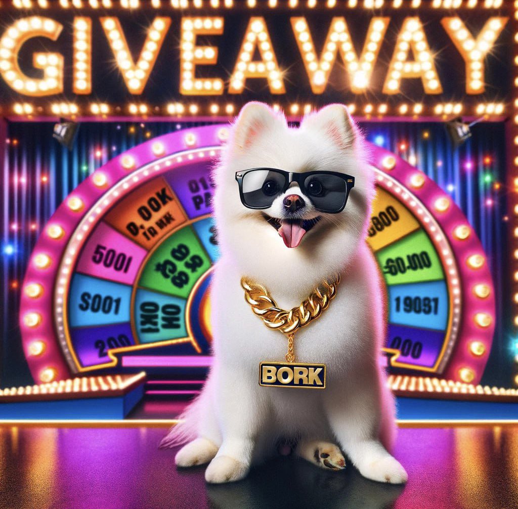 🥳 $BORK GIVEAWAY 🎉

- LIKE &amp; REPOST 
- FOLLOW <a href="/BorkSOL/">BORK</a> 
- COMMENT YOUR #SOLANA ADDRESS 

5 Winners get $100 in $BORK, choosing winners in 48 hours. 

#BORKARMY #SOL #SolanaGiveaway #SolanaMemecoin