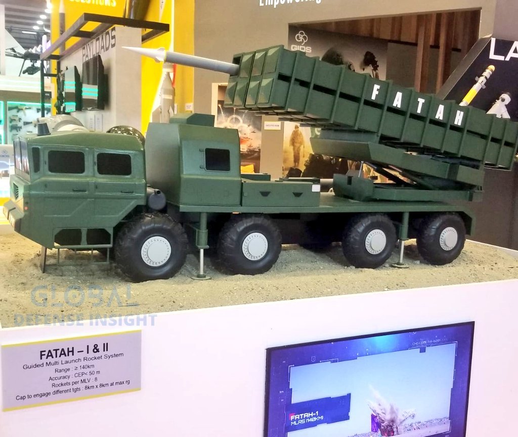 Defense_Talks's tweet image. [#FlashBack2023] FATAH - I &amp;amp; II (Guided Multi-Launch Rocket System) was displayed by Pakistan&apos;s largest state-owned defense conglomerate, GIDS at #IDEF2023. 🇹🇷🇵🇰

Global Defense Insight participated in #IDEF2023 as &quot;Media Partner.&quot;