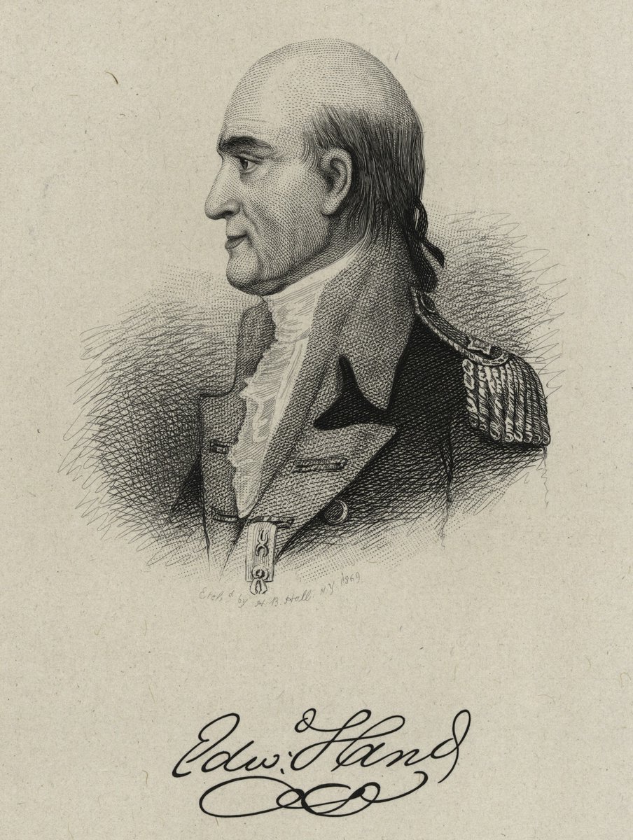 lorraineelizab6's tweet photo. Gen Edward Hand (31 Dec 1744 #Clyduff #Offaly-3 Sept 1802 PA). Baptised in #Shinrone.π¨βπ @TrinityMed1. Soldier, Dr, politician. General in Continental Army in American Revolutionary War. Later, medicine & member of several Pennsylvania governmental bodies. https://t.co/yov7gr2eta https://t.co/yULi4CEf58
