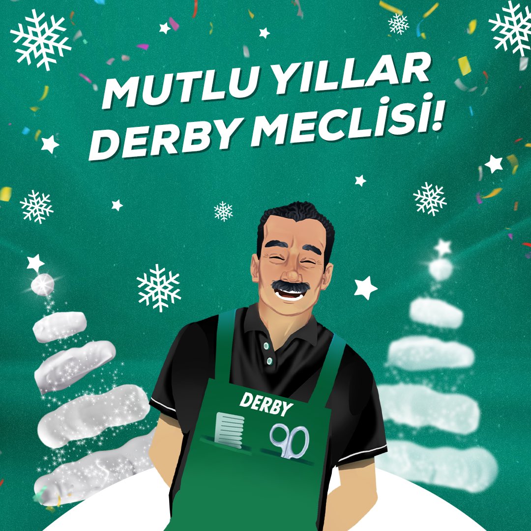 2024 hoş geldi! 🎉🥳 Mutlu yıllar Derby Meclisi! 🎄 #Derby #DerbyMeclisi #2024 #Yılbaşı