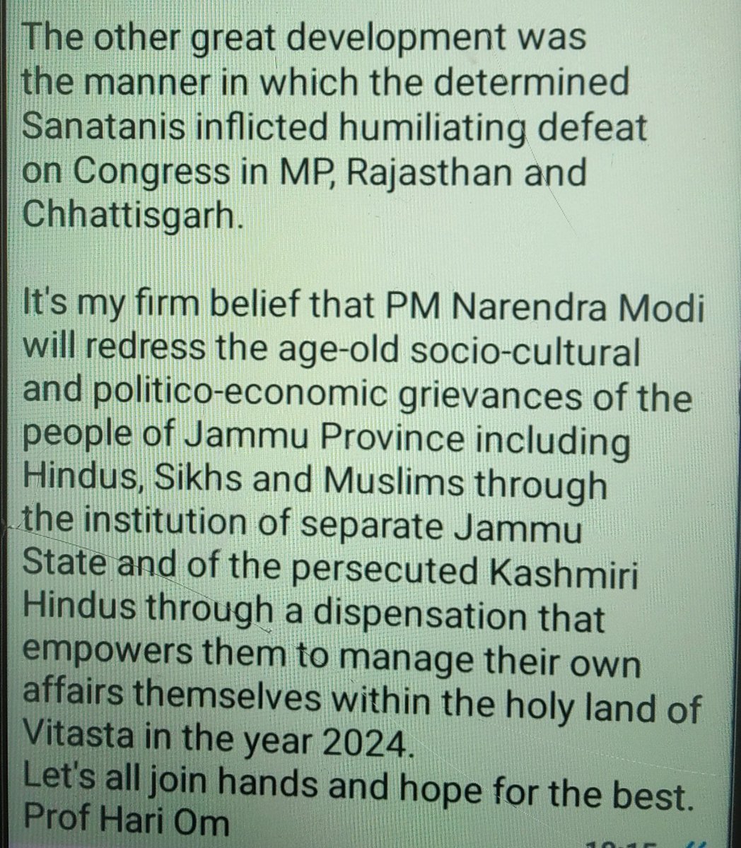 2023 will go down in the Political History of Bharat as an epoch-making year. One of her spectacular triumphs was SC's Dec 11 landmark VERDICT that upheld @narendramodi 's August 2019 REFORMS, including abrogation of nasty Articles 35A/370 and creation of J&K and Ladakh UTs.