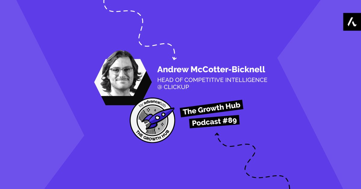 Is this how you do competitor analysis?
1️⃣ Check competitors’ websites
2️⃣ Create a table to compare features

❌ It's not enough.

Listen to the episode recorded with <a href="/AMcBick/">Andy McCotter-Bicknell</a> from @ClickUp and start doing Competitive Intel the right way ➡️ hubs.la/Q02bk5bd0