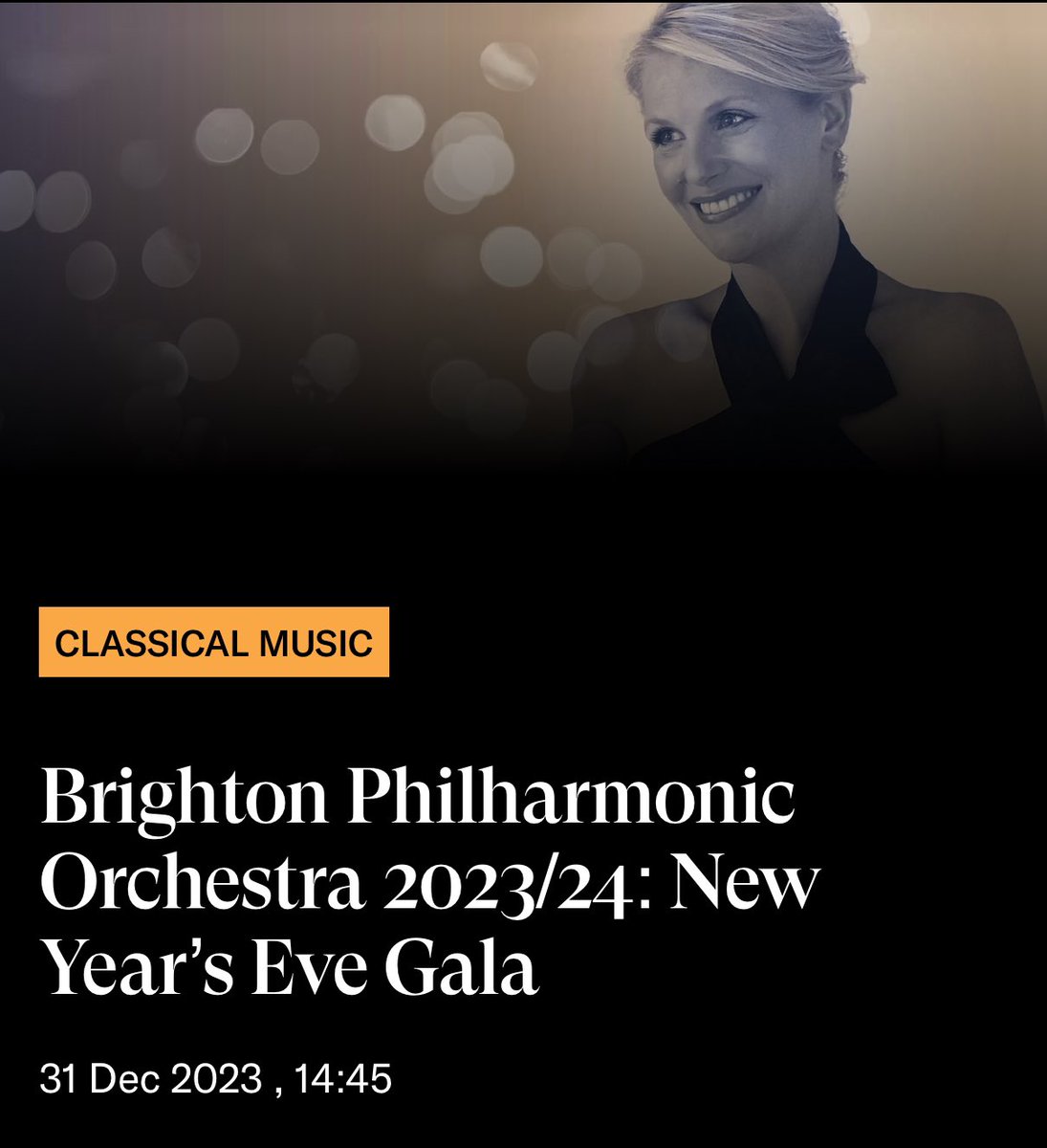 Stephen Bell (@stevebell62) on Twitter photo Last concert of 2023 - heading to <a href="/brightdome/">Brighton Dome</a> with <a href="/BPO_orchestra/">Brighton Philharmonic Orchestra</a> and soprano <a href="/EllieLaugharne/">Ellie Laugharne</a> for some Viennese gems. Happy New Year 🥂 Last concert of 2023 - heading to <a href="/brightdome/">Brighton Dome</a> with <a href="/BPO_orchestra/">Brighton Philharmonic Orchestra</a> and soprano <a href="/EllieLaugharne/">Ellie Laugharne</a> for some Viennese gems. Happy New Year 🥂
