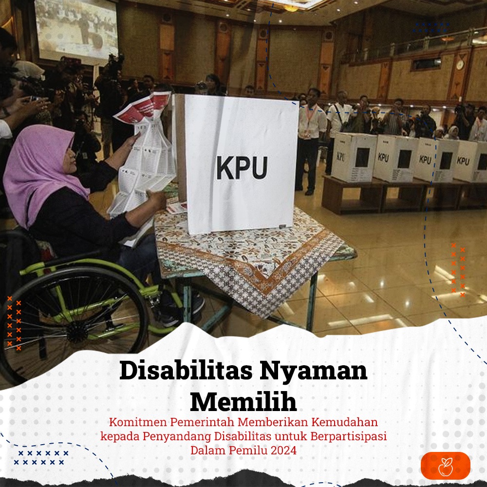 Disabilitas Nyaman Memilih
#Pemilu2024
#PemiluDamai2024
#PemiluDamaiNegeriMaju
#Pemilu2024BebasHoaks
#Pemilu2024MenujuIndonesiaMaju