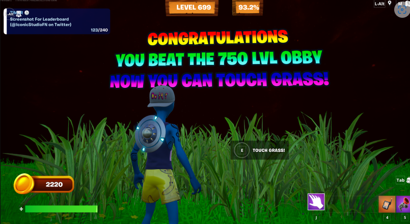 JackLeske's tweet photo. @IconicStudioFN Touched Grass! I'm unsure why I did all that, but it is done. The grass has been thoroughly touched. https://t.co/dc9wemSsY9