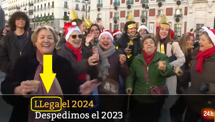 La forma mayúscula del dígrafo 𝗹𝗹 es 𝗟𝗹, es decir, solo la primera de las letras que lo componen debe escribirse en mayúscula. Mejor: "Llega el 2024".
<a href="/telediario_tve/">Telediarios de TVE</a> <a href="/24horastve/">24horasTVE</a> <a href="/rtvenoticias/">RTVE Noticias</a> <a href="/rtve/">RTVE</a> <a href="/marta_sugranes/">Marta S.Sugrañes</a>  <a href="/OrtograficoPoli/">Sicario Ortográfico</a> <a href="/DefCastellano/">Defensor del castellano</a> <a href="/laletroteca/">La Letroteca</a> <a href="/jc_rosell/">Apuntes ortográficos</a>