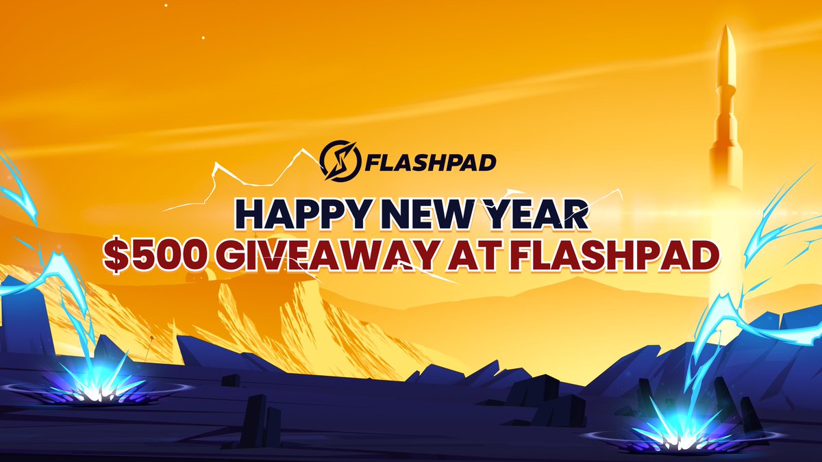 flashpad_io's tweet photo. To ring in the New Year, we're organizing a $500 #USDT giveaway! Five fortunate winners will each receive $100 #USDT! Winners revealed on January 1st 👏👏

🚨Rules:

1️⃣ Follow: @Flashpad_io
2️⃣ Like &amp; RT
3️⃣ Comment and tag three friends.

#Giveaway #Rewards https://t.co/RhQmrNILPf