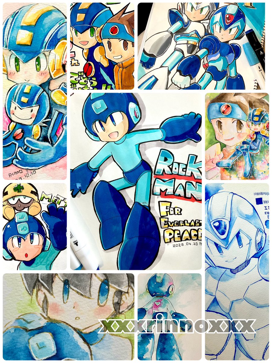 2023年!
青い人たち
ロックマン作品の青くない人たち
サンソフト系
創作

で、まとめてみました。苦手な男子や全身を描くぞ〜!と意気込んでいたけど後半失速。でも楽しく描けました。見てくださりありがとうございました!来年も描けたらいいな 