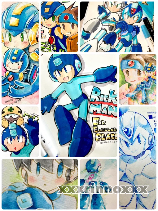 2023年!
青い人たち
ロックマン作品の青くない人たち
サンソフト系
創作

で、まとめてみました。苦手な男子や全身を描くぞ〜!と意気込んでいたけど後半失速。でも楽しく描けました。見てくださりありがとうございました!来年も描けたらいいな 