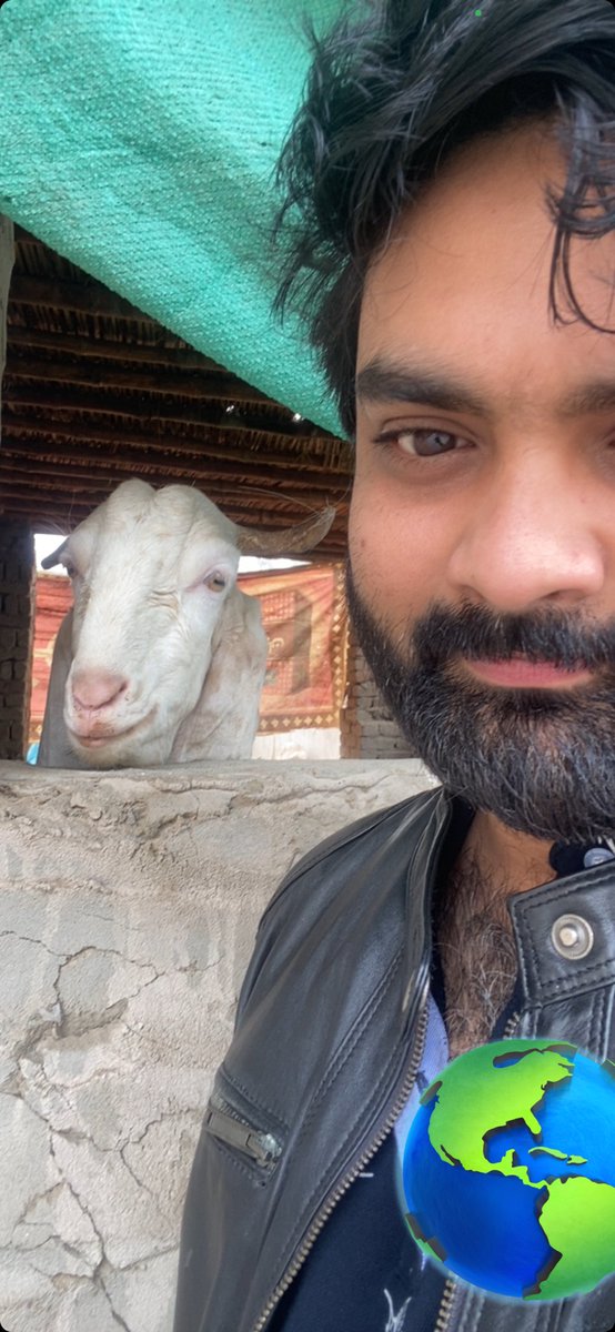 saad_me66's tweet image. Morning selfie with Goat 🐐 at #Kandiaro  #VillageVibes #Nostalgia