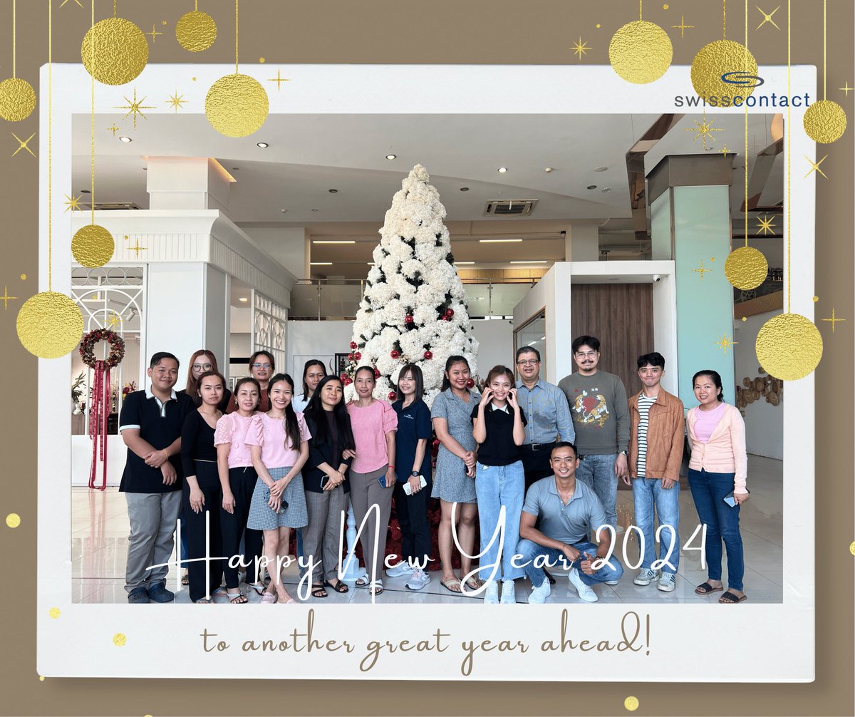 🥳🥳 Happy New Year from our Swisscontact family! May 2024 another great year for cooperation, collaboration, and prosperity for Cambodia’s socioeconomic development. 🇰🇭🇨🇭