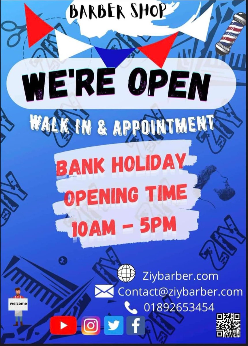 ZiyBarber's tweet photo. We open 💈💈💈

https://t.co/IKCdLUcZud

Ziy team. https://t.co/yeysi9Bx4E