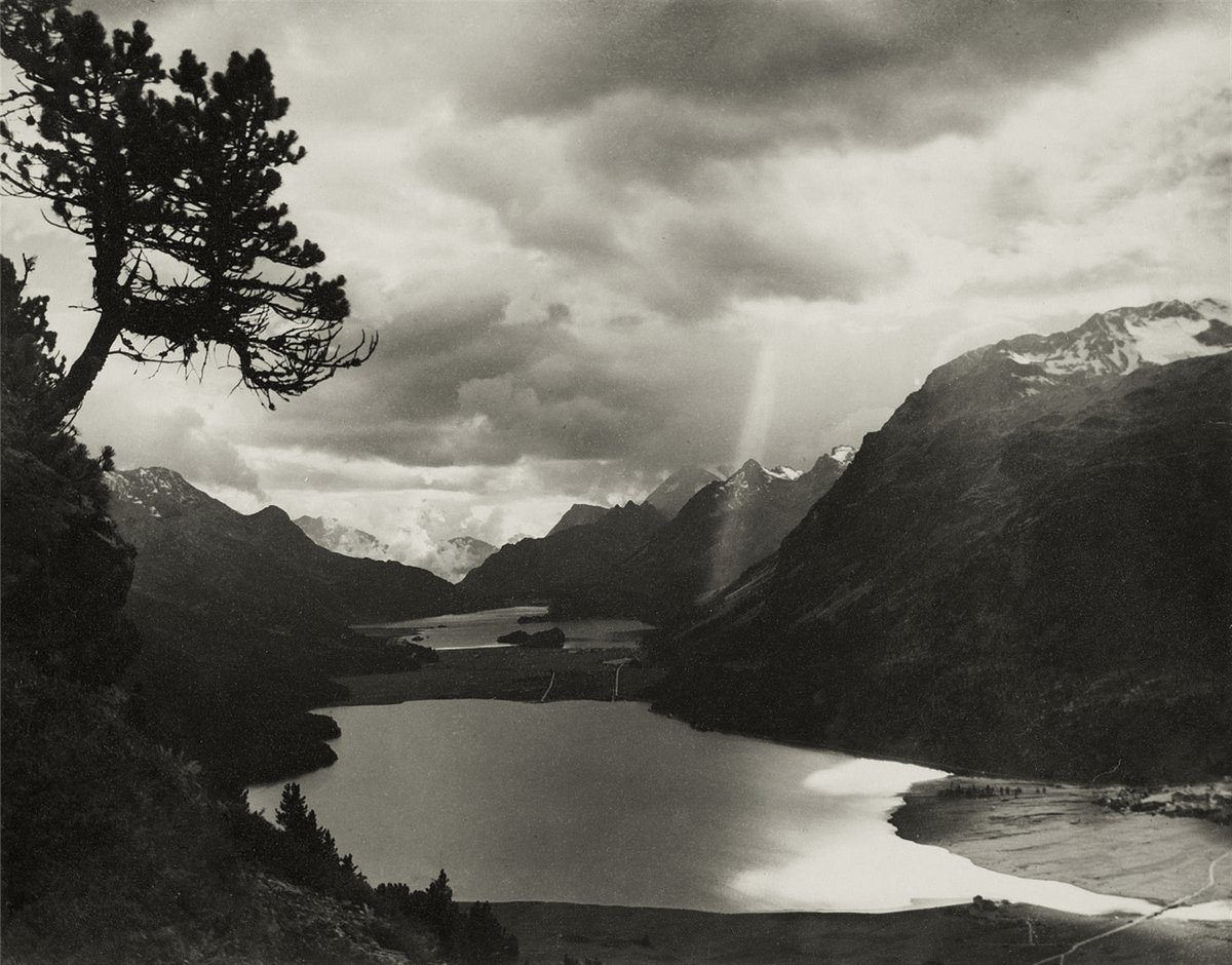 Landscape in the Upper Engadine, Switzerland, 1920s - by Albert Steiner (1877 - 1965), Swiss