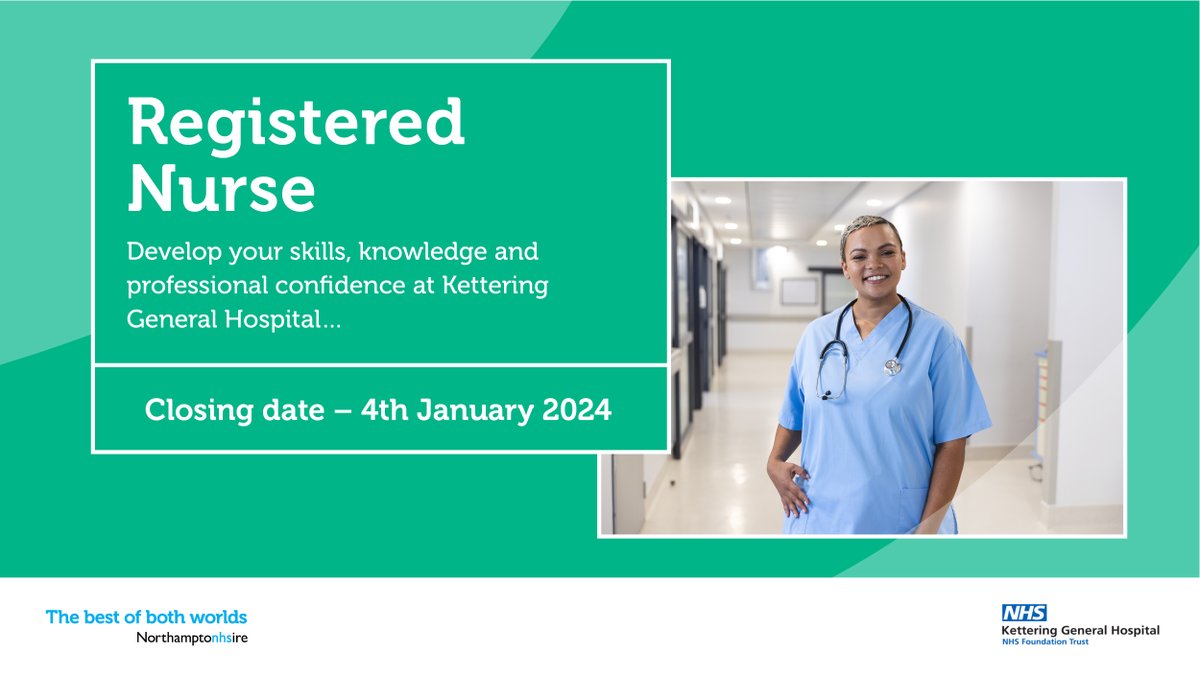 As a newly qualified nurse at <a href="/KettGeneral/">Kettering General Hospital</a>, #TeamKGH can offer you development and have different and diverse areas that you could work in to launch your career and gain your first experience in nursing - zurl.co/flyS #NHS