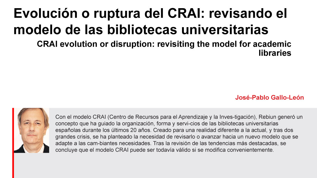 thinkepi's tweet photo. Evolución o ruptura del CRAI: revisando el modelo de las bibliotecas universitarias. Un #ThinkEPI de José-Pablo Gallo-León

▶️ https://t.co/YethWd04gL

#Bibliotecasuniversitarias #Espaciosdebiblioteca #CRAI #Futurodelasbibliotecas #Bibliotecasacadémicas #Rebiun https://t.co/yum5T1svaZ
