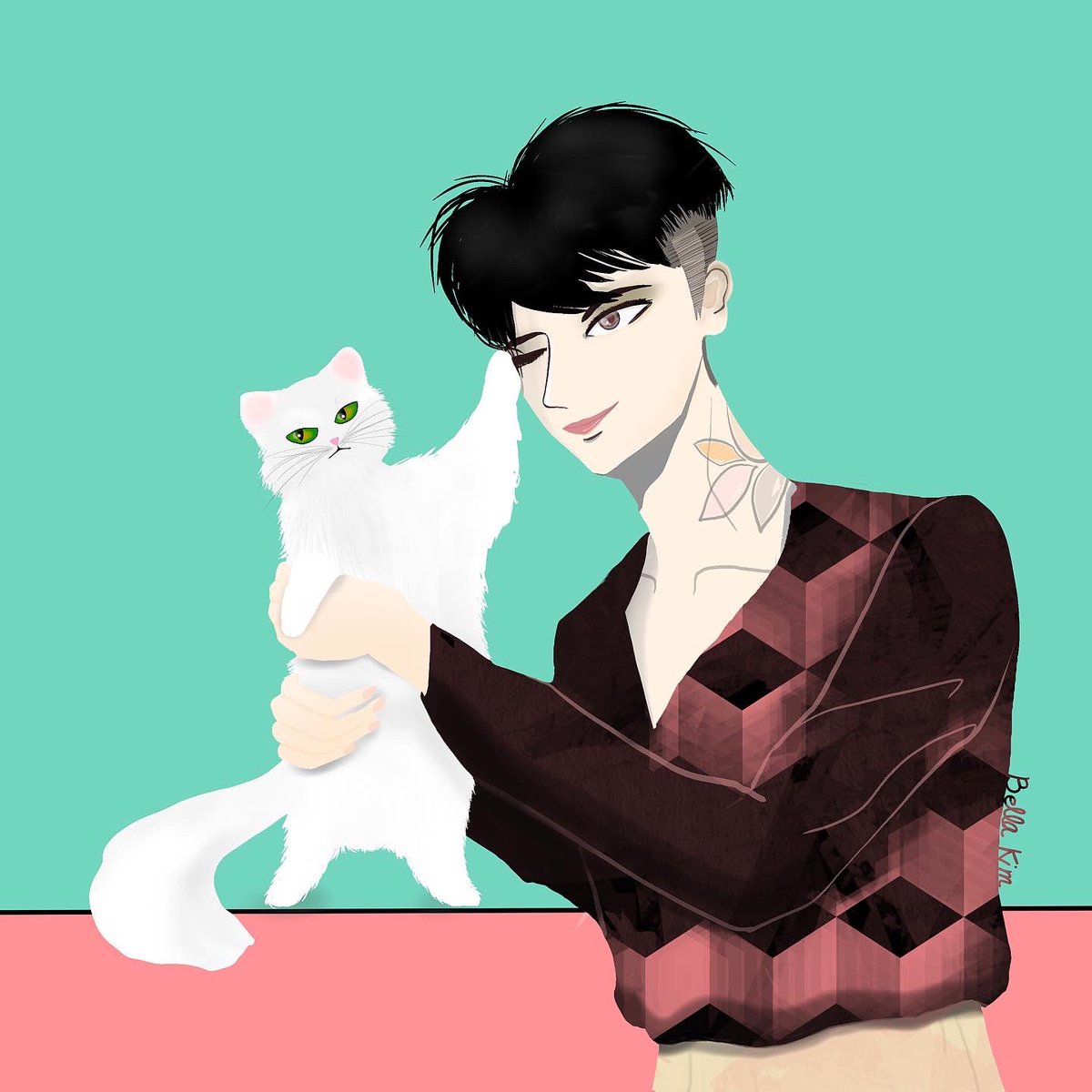 Richpresent's tweet photo. Bye2023
Hope my cat and dog with me more than 10 years 
#illustration #characterdesign #characterart #illust #drawing #drawingcat #procreate #キャラクターデザイン #イラスト #digitalart #digitaldrawing https://t.co/FXL5JZ8R1A
