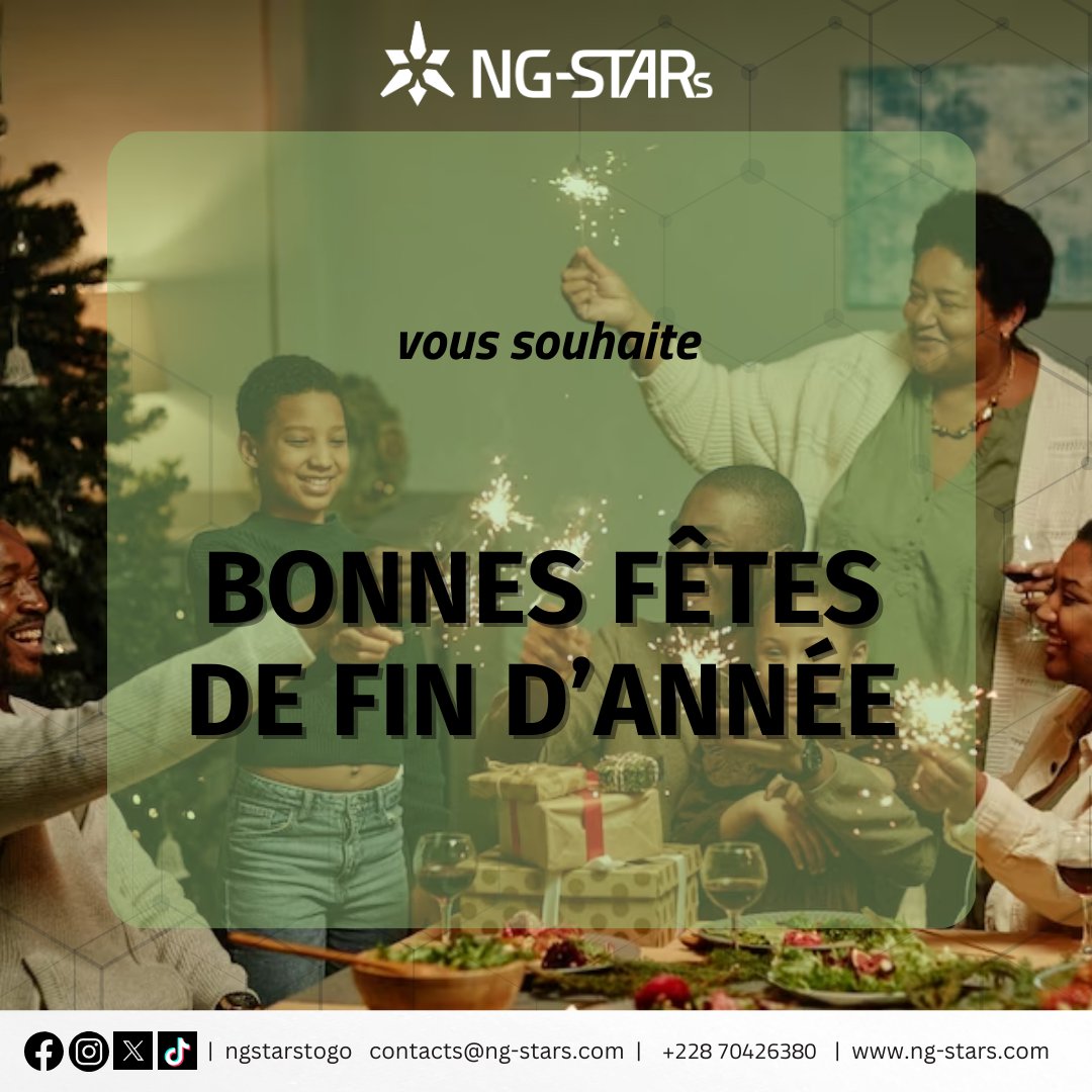ngstarstogo's tweet photo. NG-STARs vous souhaite de joyeuses fêtes de fin d'année !
Que cette période soit remplie de bonheur, de joie, et de partage. Profitez de ces instants de magie et de convivialité pour vous ressourcer et vous préparer à une nouvelle année pleine de belles surprises.

#fetes #joie https://t.co/CciqVTBS30