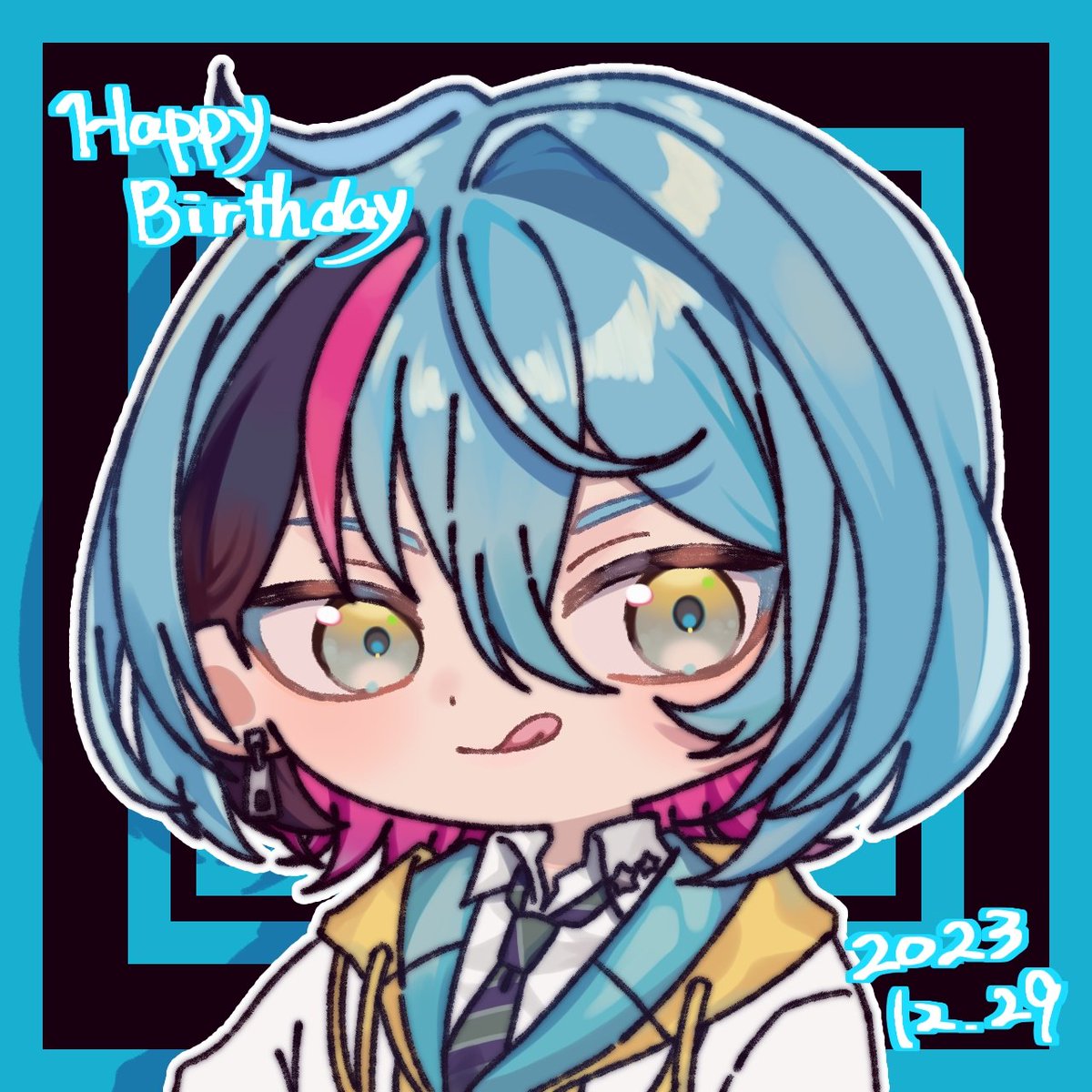 243_Peace's tweet photo. #DrawKyo #KyoBDay2023 
Happy belated birthday!🎉🎉🎉 https://t.co/V54igLl50S