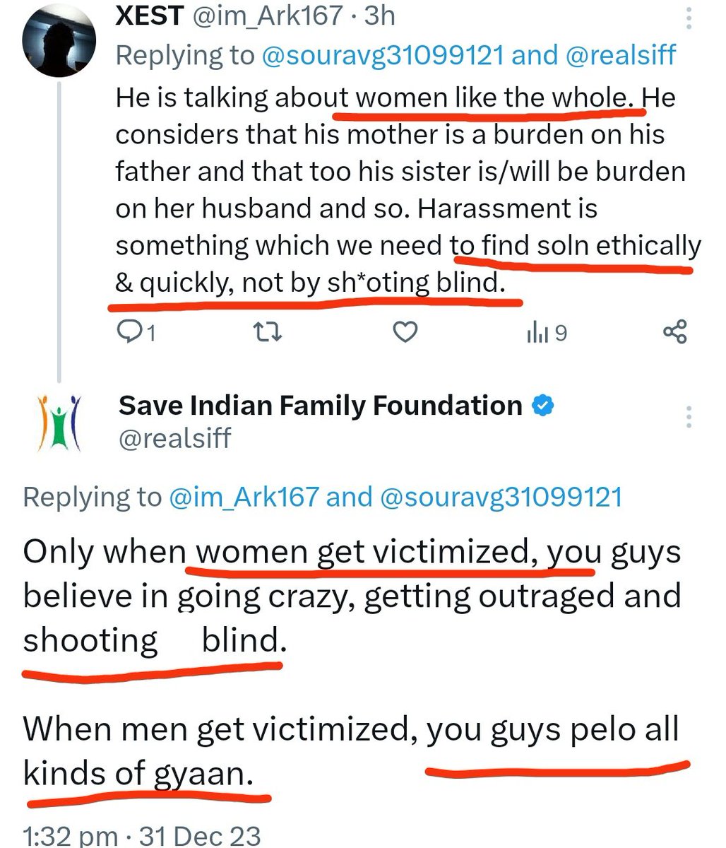 If u are a new MRA, then understand this hypocritical mindset.

Most ppl will peddle (pelo) all kinds of gyaan, if u become very vocal abt sufferings of male victims.

But the same ppl will go crazy, lose their sh*t &amp; shoot in the dark, if a woman is raped or assaulted.

Lesson
