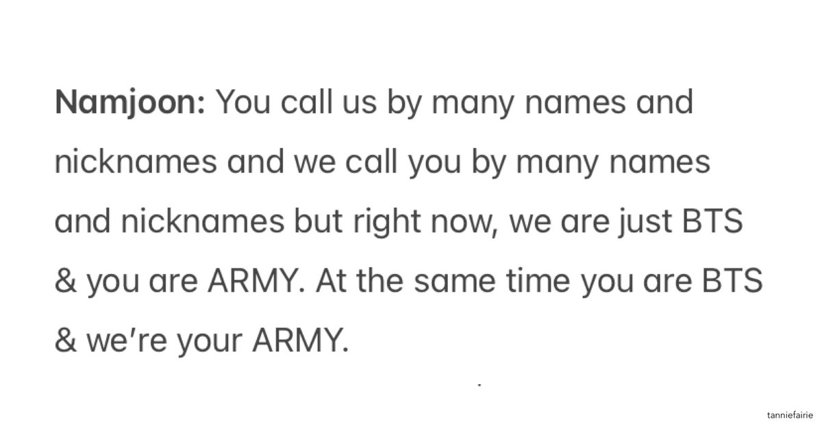 tanniefairie's tweet photo. "you are BTS &amp; we're your ARMY" https://t.co/ZQQSp9cXVx