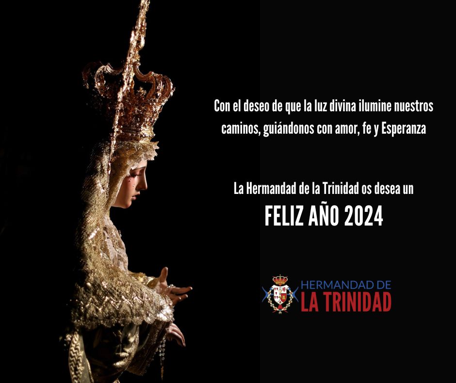 🔴🔵 En la solemnidad de Santa María, Madre de Dios, la Hermandad de la Trinidad os desea un año 2024 colmado de Esperanza.

¡Feliz año nuevo!

#TrinidadSevilla #SoydelaTrinidad #Cofradías #TDSCofrade