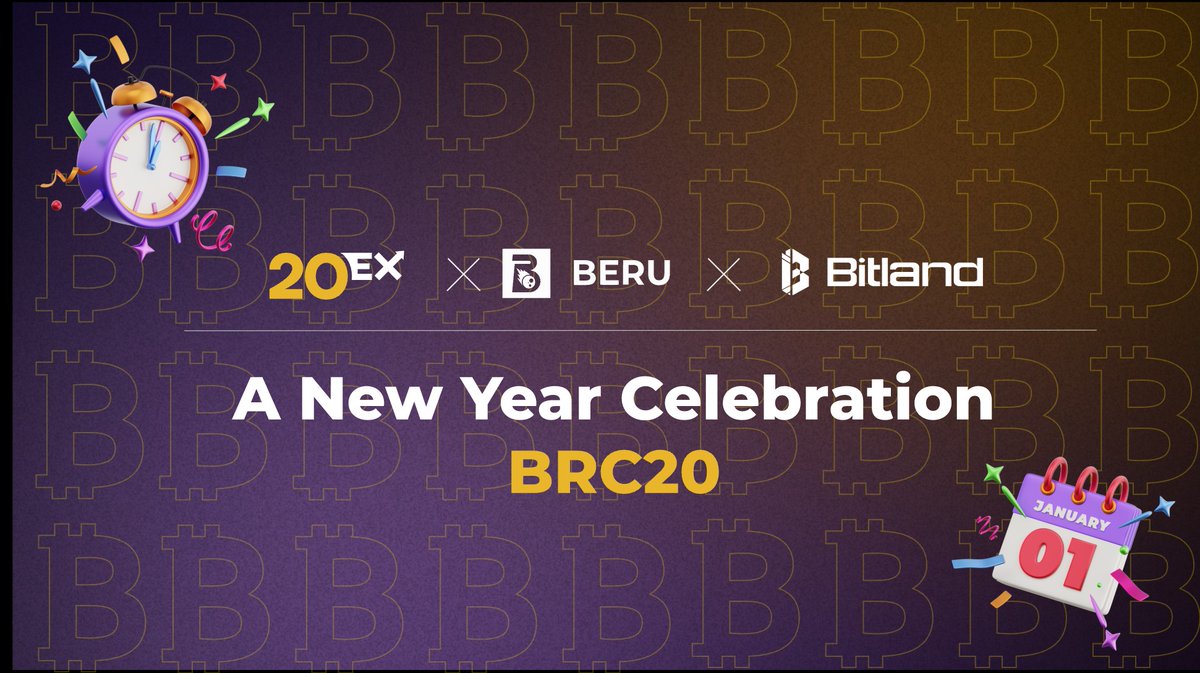 🎉 New Year, New Opportunities! 🚀 🥳Get ready for an epic joint campaign by BERU Protocol with our partners, @20EX_CHANGE and @Bitland_zone! 🌟Grab your share of 400 USDT in rewards! Don't miss out on this incredible chance to start the year with a bang! 💥 Enter by👇