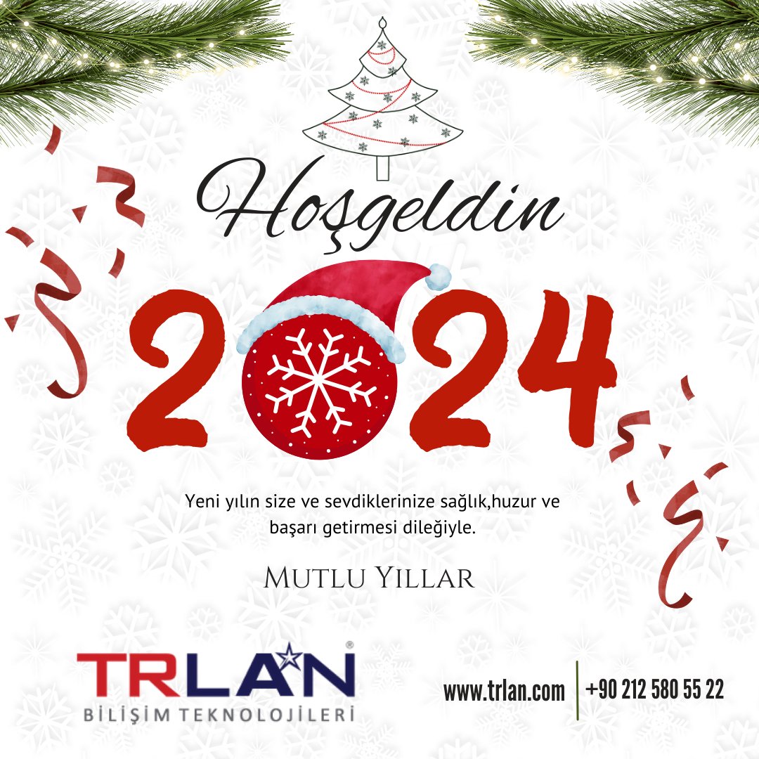 Yeni yılda tüm umutlar ve başarılar sizlerle olsun. Mutlu yıllar... #yeniyıl #2024