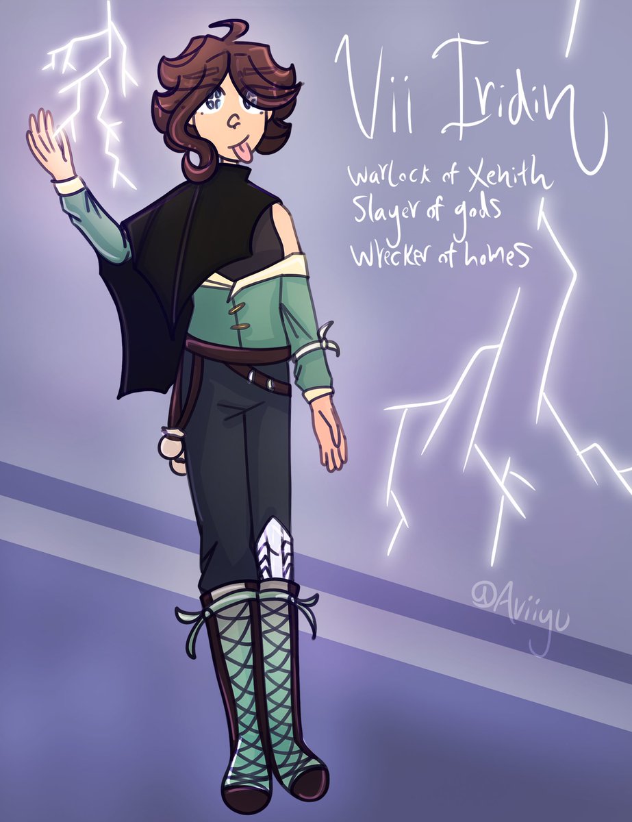 Mantavee1's tweet photo. Redrew my DnD ref because my dm burned our stuff
Yesterday she got out of being wished out of existence by literally annoying her patron to death https://t.co/1Maj5ievpy