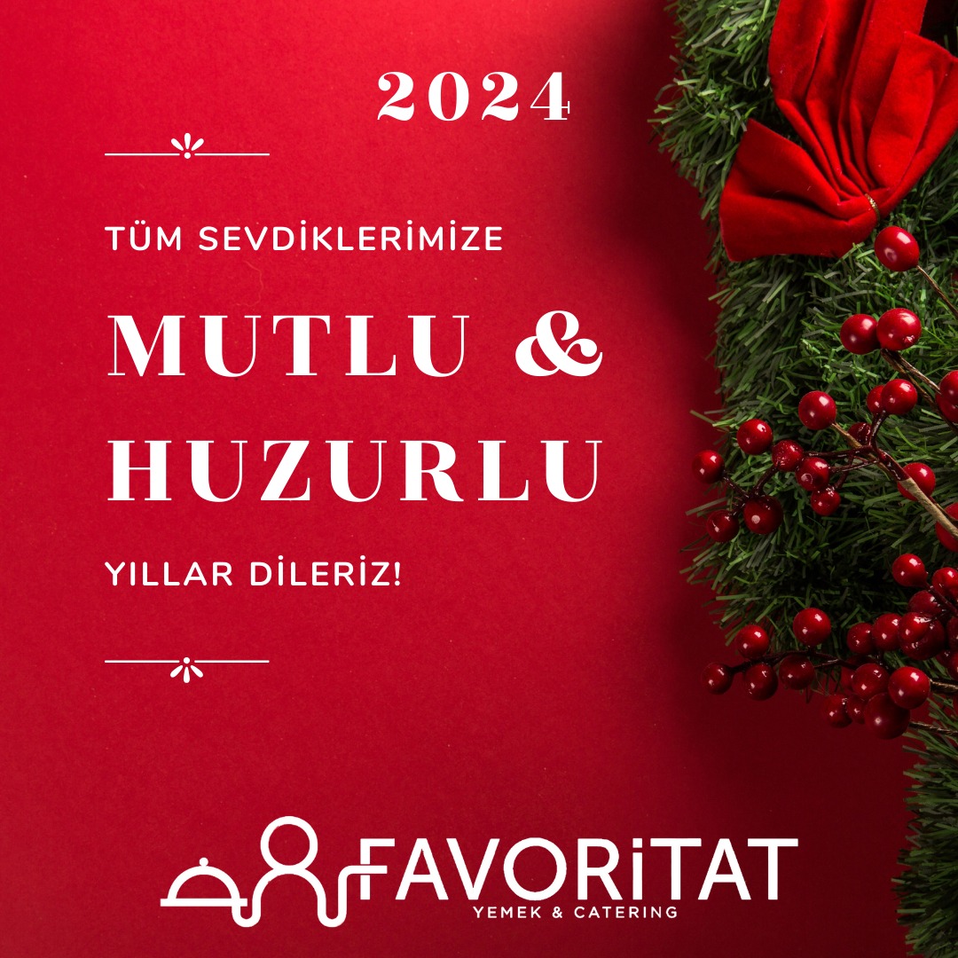 Favoritatyemek's tweet photo. Yeni yılın tüm insanlığa ve ülkemize sağlık barış mutluluk getirmesi dileğiyle. YENİ YILINIZ KUTLU OLSUN.. #favoritat #yemek #catering #ankara #ankaracatering #menü #menu #kolej #tabldot #yemekşirketi #okul #ankarakolej #topluyemek #organizasyon #kokteyl #salata #YeniYıl #YILBAŞI https://t.co/fZlCEKvFte