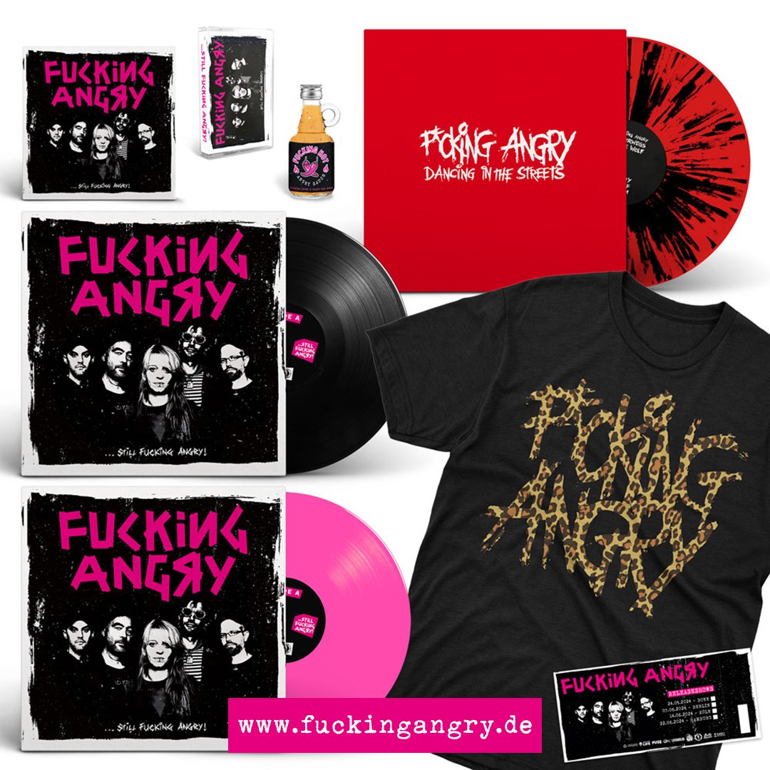 Unser neues Album „...still fucking angry!“ erscheint am 26.04.2024 und ihr könnt es jetzt als LP/CD/TAPE vorbestellen! Wir haben auch noch ein paar Specials :-) HIER -> wonderl.ink/@FuckingAngry
