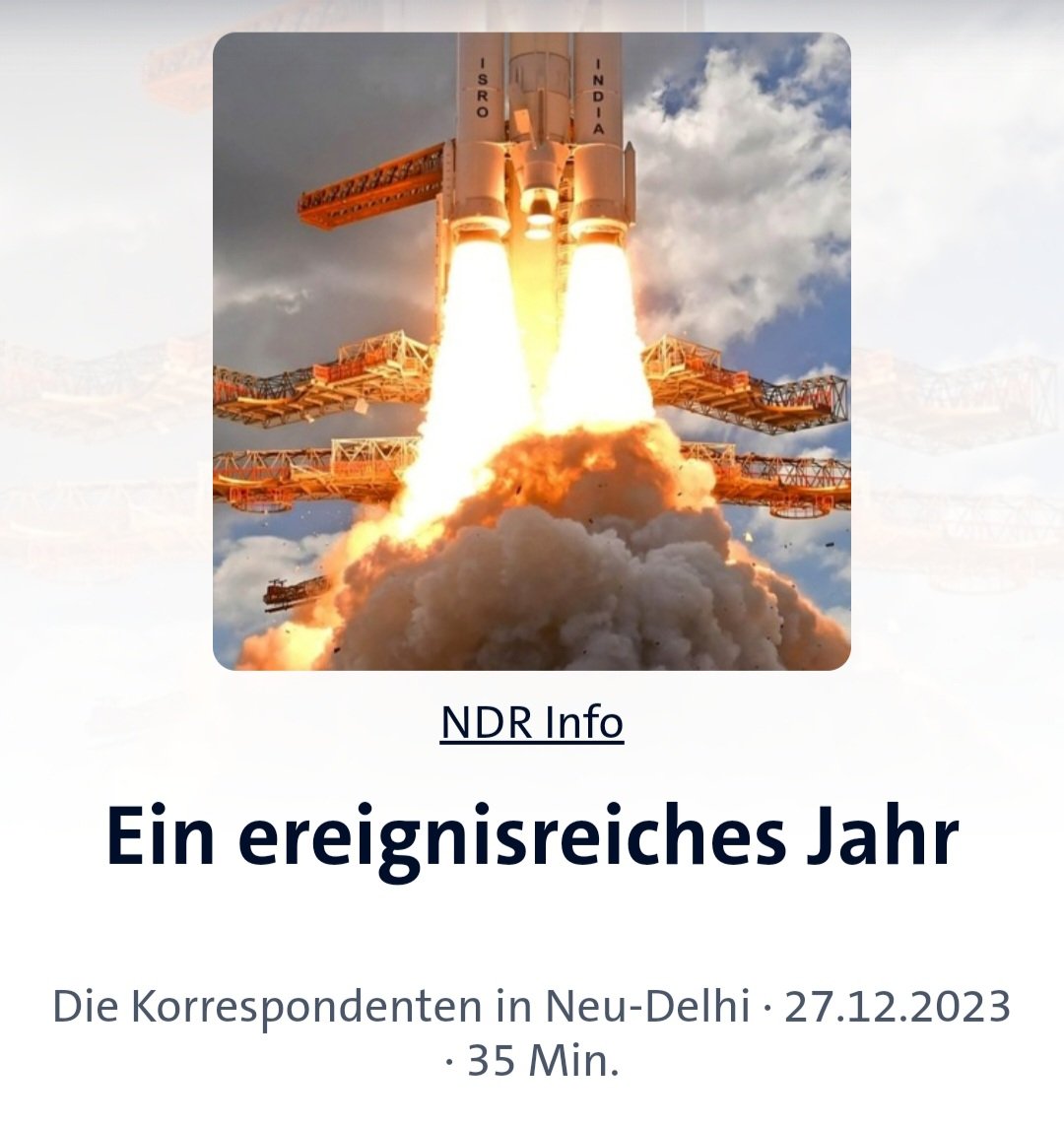 Ob die Mondmission Indiens, G20-Gipfel in Delhi oder Erdbeben in Afghanistan: ein ereignisreiches Jahr geht für das ARD Studio Neu-Delhi zu Ende. Zusammen mit <a href="/ph_reporterpool/">Peter Hornung</a> <a href="/OliverMayer_ARD/">Oliver Mayer</a> und <a href="/AofranzFranz/">Andreas Franz</a> blicken wir zurück.  @Weltspiegel_ARD ardaudiothek.de/episode/die-ko…