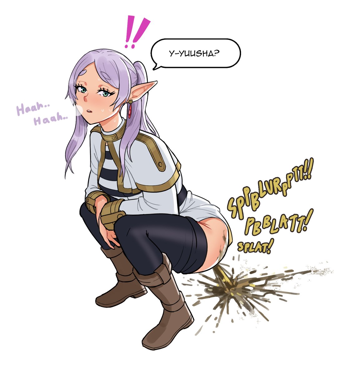 Happy early New Years! have a Frieren getting caught dispelling her bowls