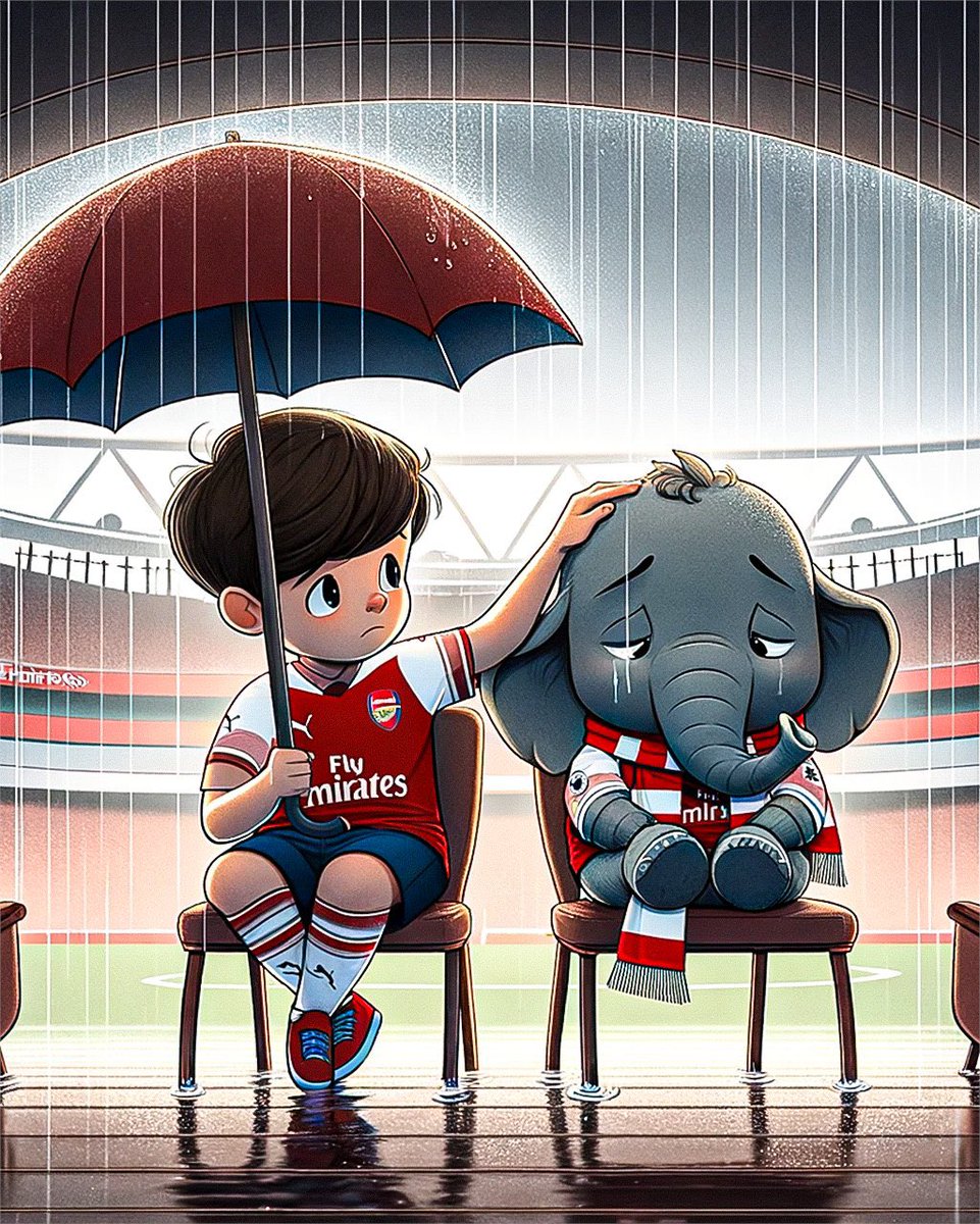 ArsenalN7's tweet photo. Whatever the weather ❤️🐘 https://t.co/mdkWfbucFN