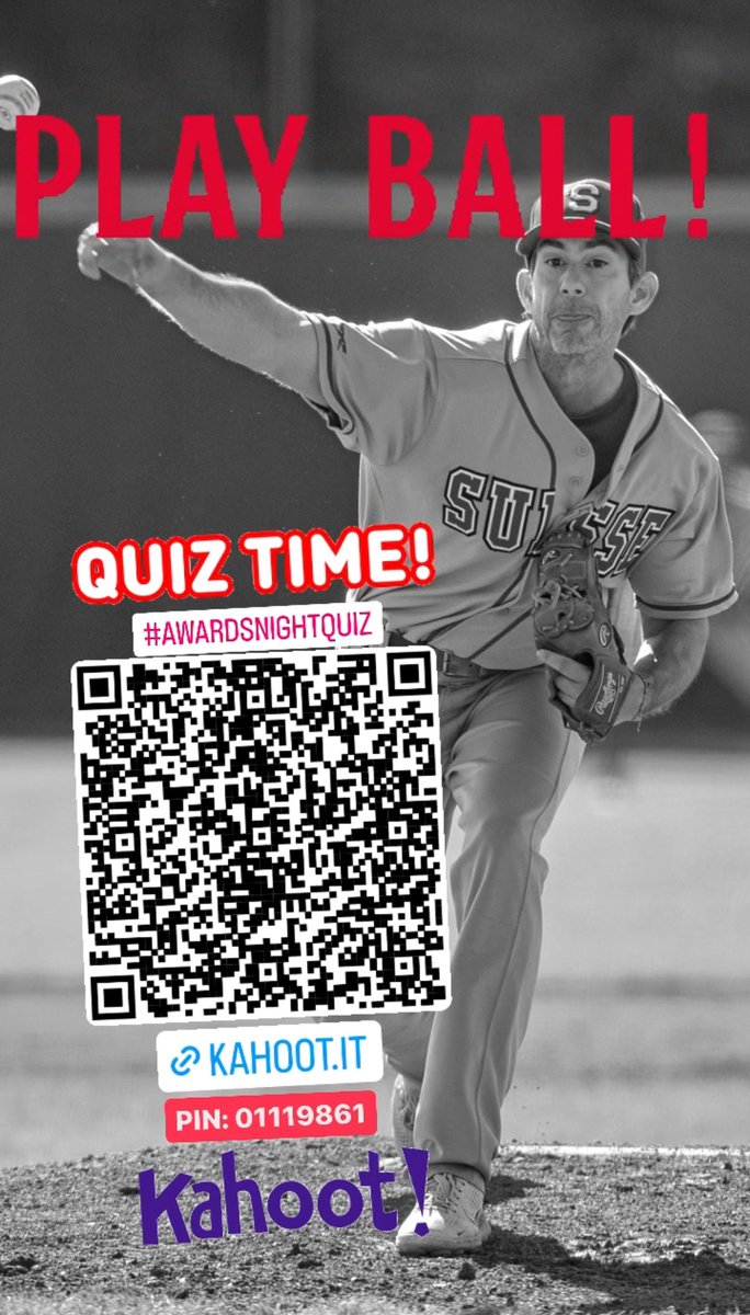 sbsf's tweet image. Quizz Time 🇨🇭⚾️🥎 kahoot.it/challenge/0111… PIN: 01119861 - good luck 🍀