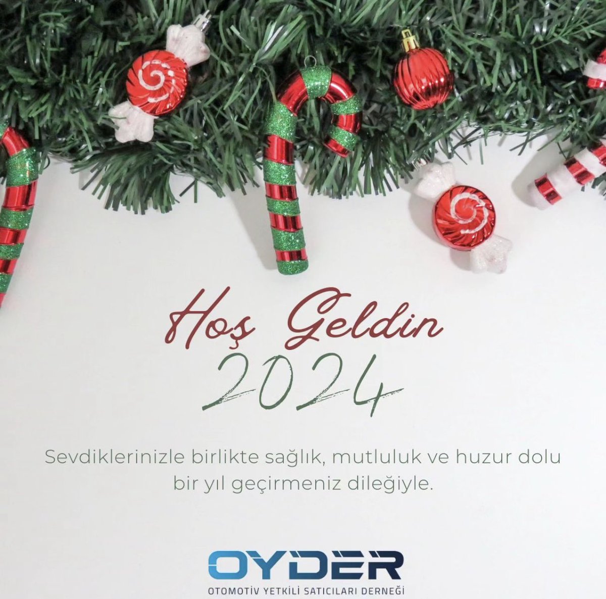 Sevdiklerinizle birlikte sağlık, mutluluk ve huzur dolu bir yıl geçirmeniz dileğiyle.