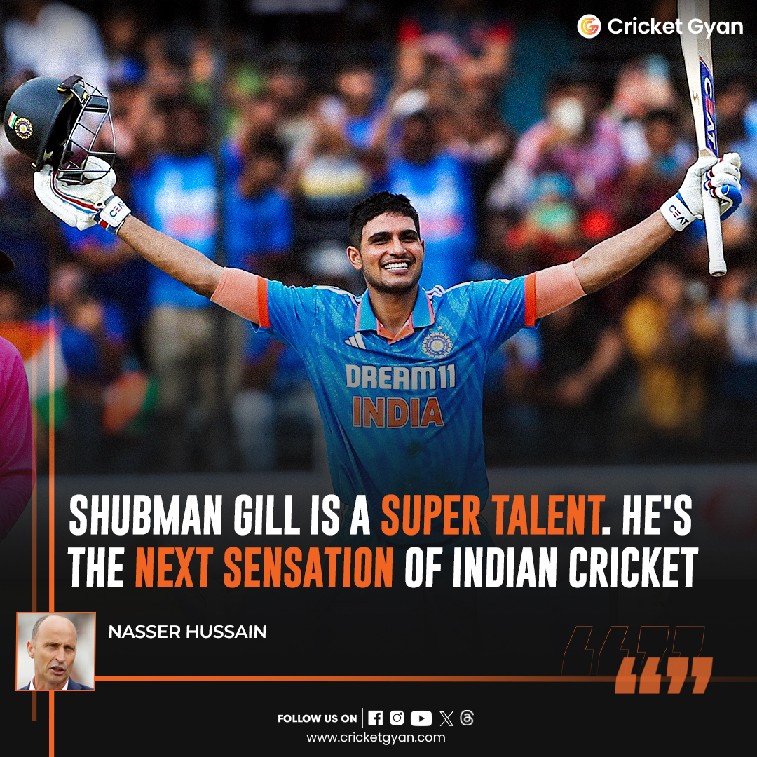 Former England cricketer, Nasser Hussain praises Shubman Gill and considers him as the next sensation of Indian cricket.

#ShubmanGill  #nasserhussain #englandcricket  #indiancricket  #gill #shubmangilllovers #shubmangillfans #cricketnews  #cricketlovers #cricket #cricketers