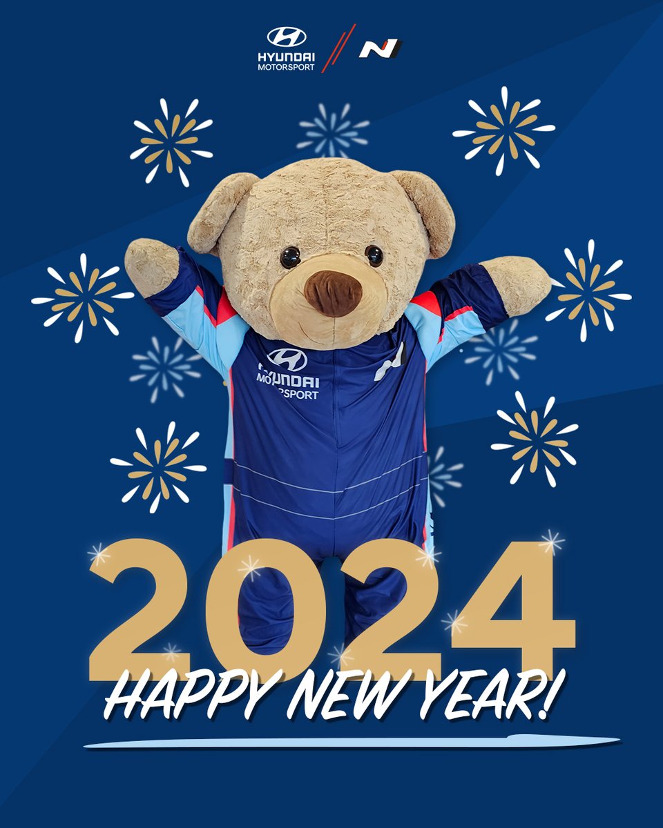 Happy New Year from all of us at Hyundai Motorsport! 🎉 See you in 2024...