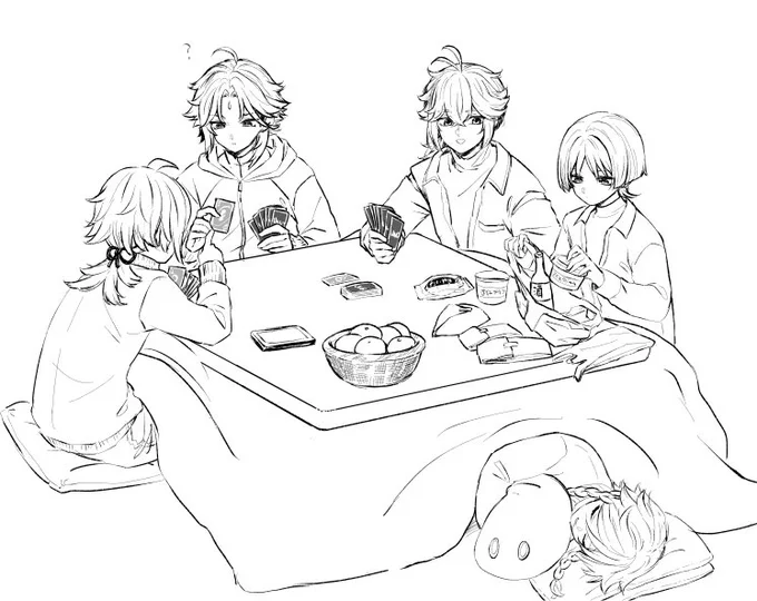 塗ろうと思ったけど無理だった描き納め𝒂𝒏𝒆𝒎𝒐 𝒃𝒐𝒚𝒔 今年一年ありがとでした 
