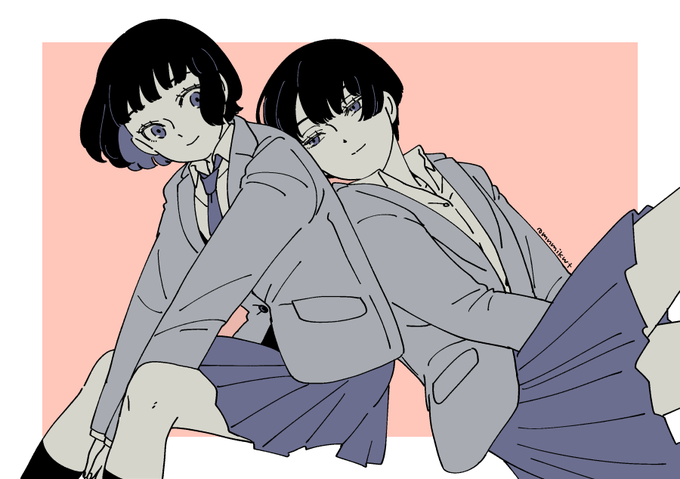 「flat color jacket」 illustration images(Latest)