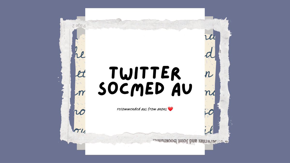 ㅡ socmed au from anons!