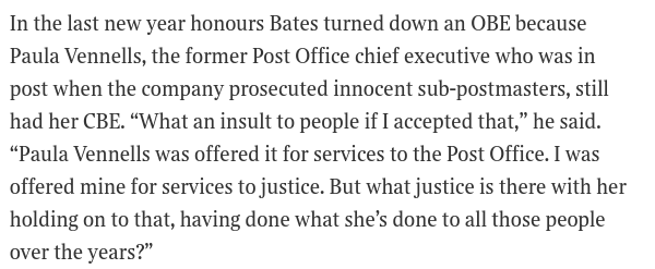 Jusmasel2015's tweet photo. #PostOfficeScandal  Great quote from Alan Bates in the Times https://t.co/TnWNXFf3Lf https://t.co/o9zmbJVnxC