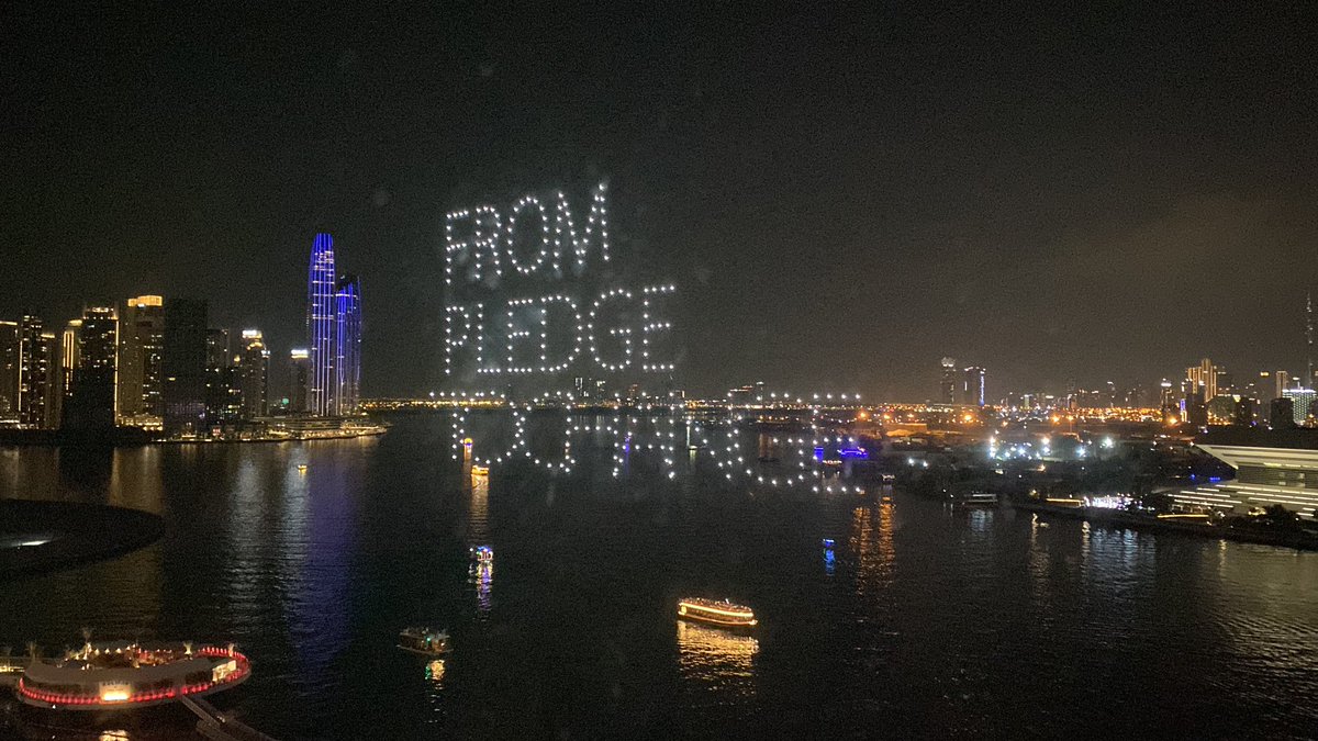 danielpnovak's tweet photo. An #Environment friendly #NewYear celebration instead of #Fireworks would be with coordinated #electical #drones
See the beautiful examples from #COP28 in #UAE π¦πͺ https://t.co/IKBSoi80XM