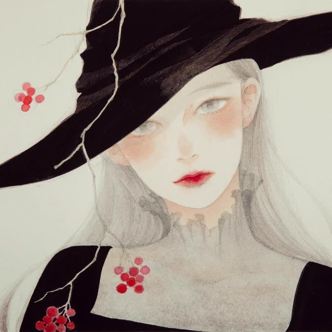 今年を振り返って…。こうなったらいいな、こんなことをやりたいな、と思い描いていたことがいくつも実現した1年でした。「僕と魔女についての備忘録」が紙の本(ちょっと大きめサイズ)で完結巻まで発売。僕魔女のアナログイラストを描いて初の個展を開催。僕魔女グッズを色々作って販売。 
