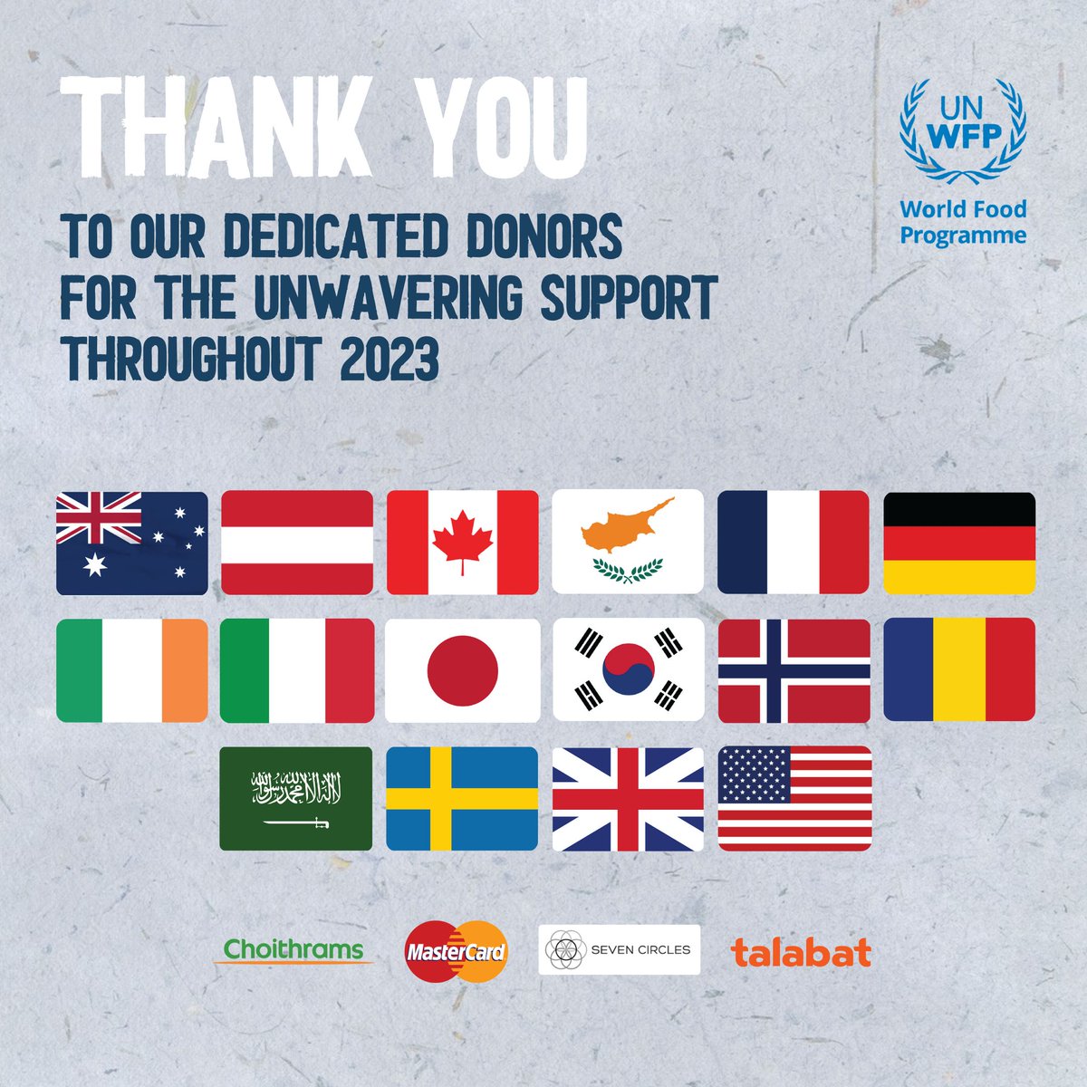 WFP_Jordan's tweet photo. As the year comes to an end, we extend our heartfelt appreciation to all the donors who have made our work in #Jordan possible.

We count on your continued support. #NewYear2024 https://t.co/fGpIEX8bv5