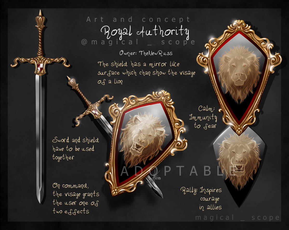 magical_scope's tweet photo. Almost new year time!

I'll be doing a giveaway during January for a single weapon/item design matching an OC 

Starts on 1st, so get those characters ready and keep your eyes peeled for the giveaway post!
Separate giveaway also on dA (you can apply through both) https://t.co/xHY4XhdCbQ