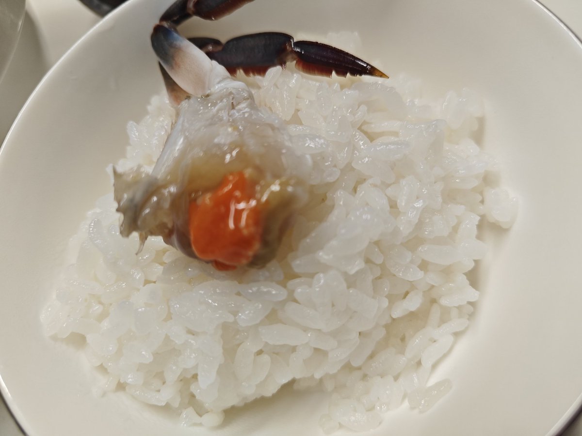 Timisabel's tweet image. delicious food of downtown! ! you know that this crab is raw !