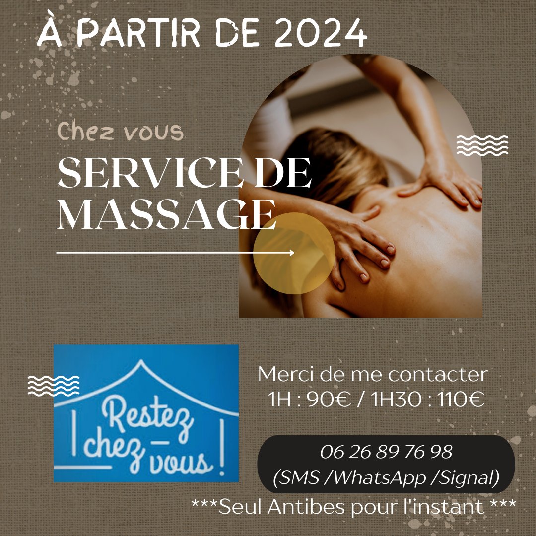 CPLmass's tweet photo. Nouveau service 📢📢📢

Domicile à Antibes !!!
---> Massage Chinois régulier💆
---> Pas de massage érotique 🙅

Ne prenez pas RDV directement en ligne, vous devez me contacter, Merci beaucoup ���

#massage 
#Home https://t.co/PLVEQZRWRs