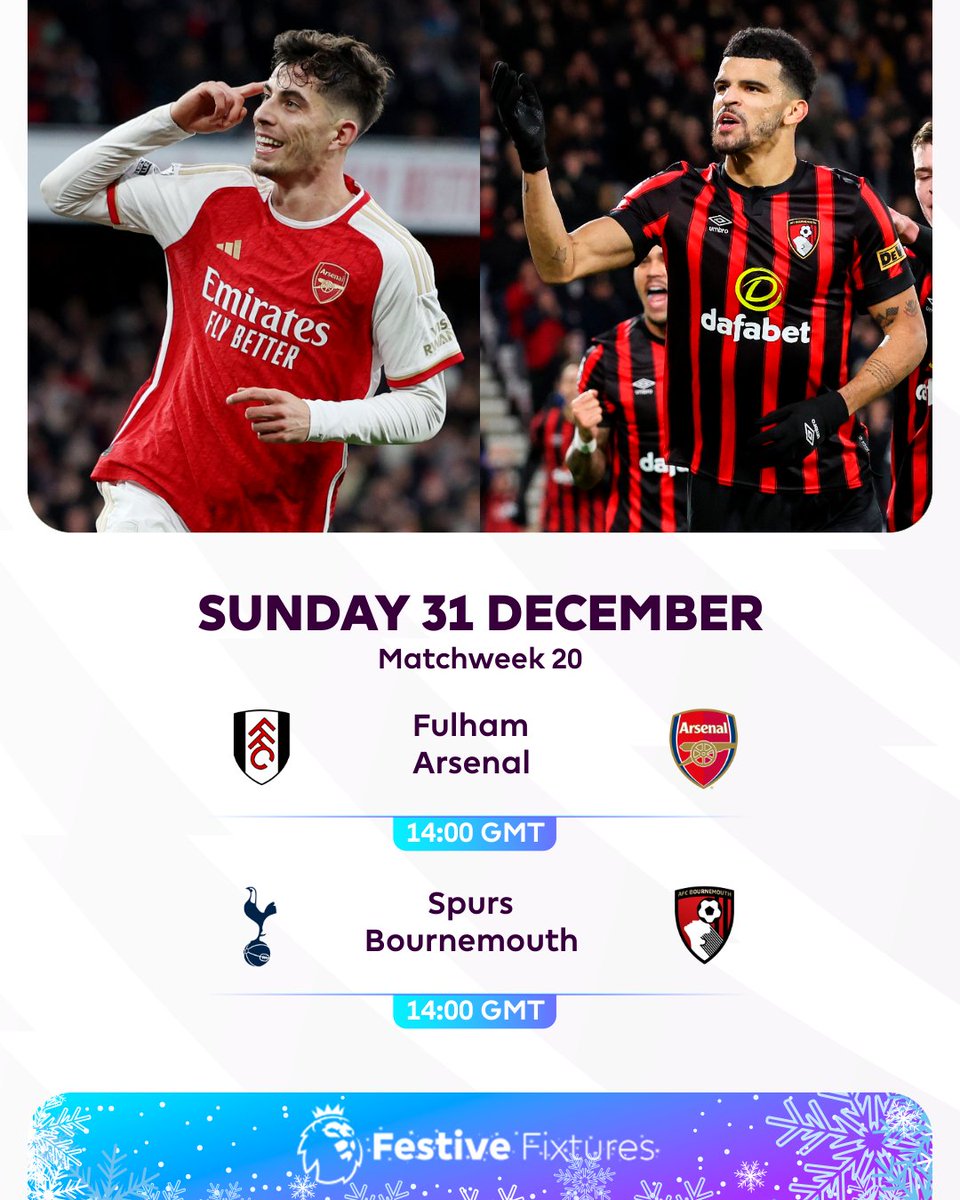 Your final Premier League serving of 2023 🎆

#FestiveFixtures