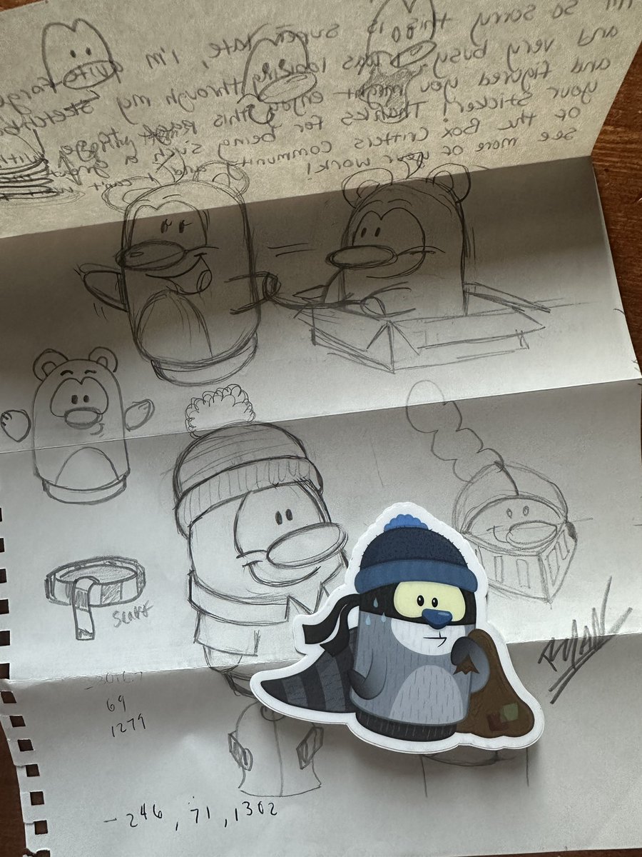 This morning, I found an actual treasure from April 2021 from the great <a href="/ryanconnollyart/">Ryan Connolly</a> !

<a href="/BoxCritters/">Box Critters</a> #BoxCritters