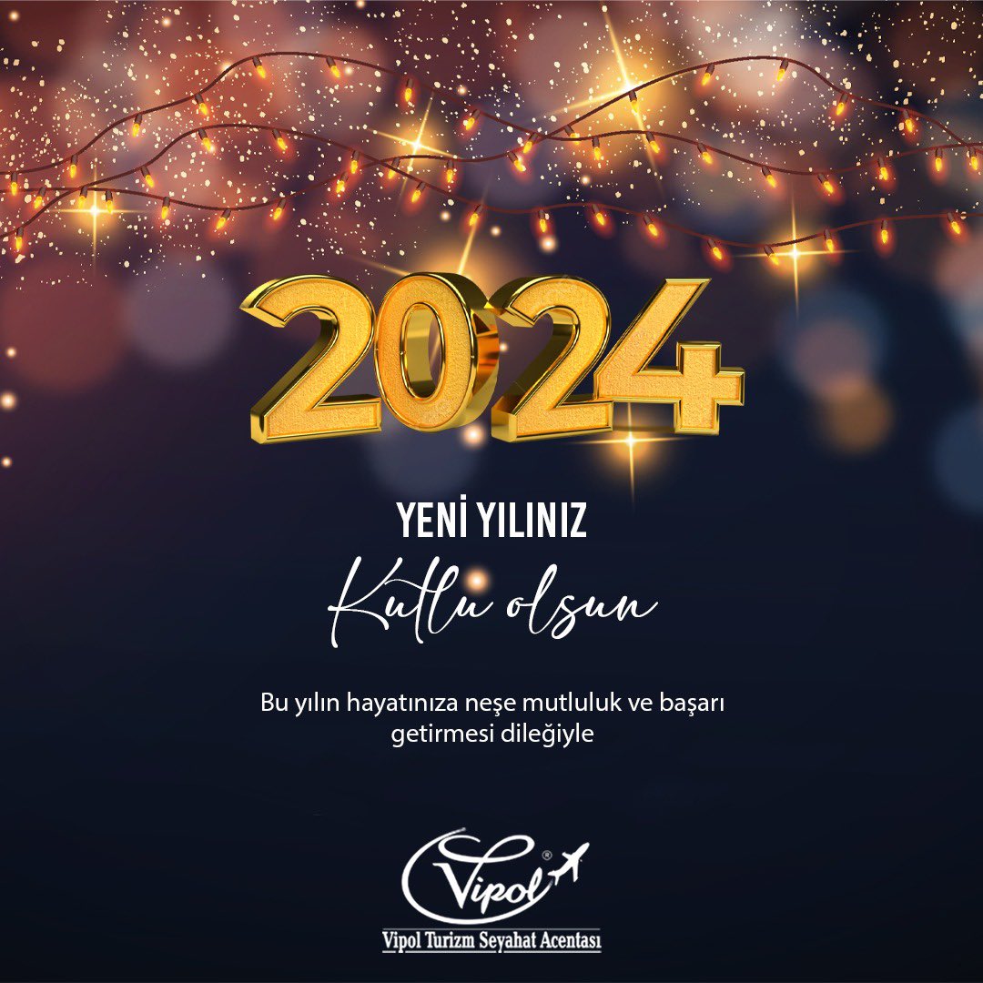 2024 Yılının hayatınıza neşe, mutluluk ve başarı getirmesi dileği ile… #yeniyılınızkutluolsun #happynewyear #merrychristmas #frohesneuesjahr #gaziantep #turkey #jollytur #vipolturizm #turkishairlines #pegasus #sunexpress #sunexpressgermany